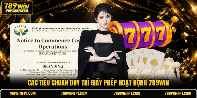 Các tiêu chuẩn duy trì giấy phép hoạt động 789WIN